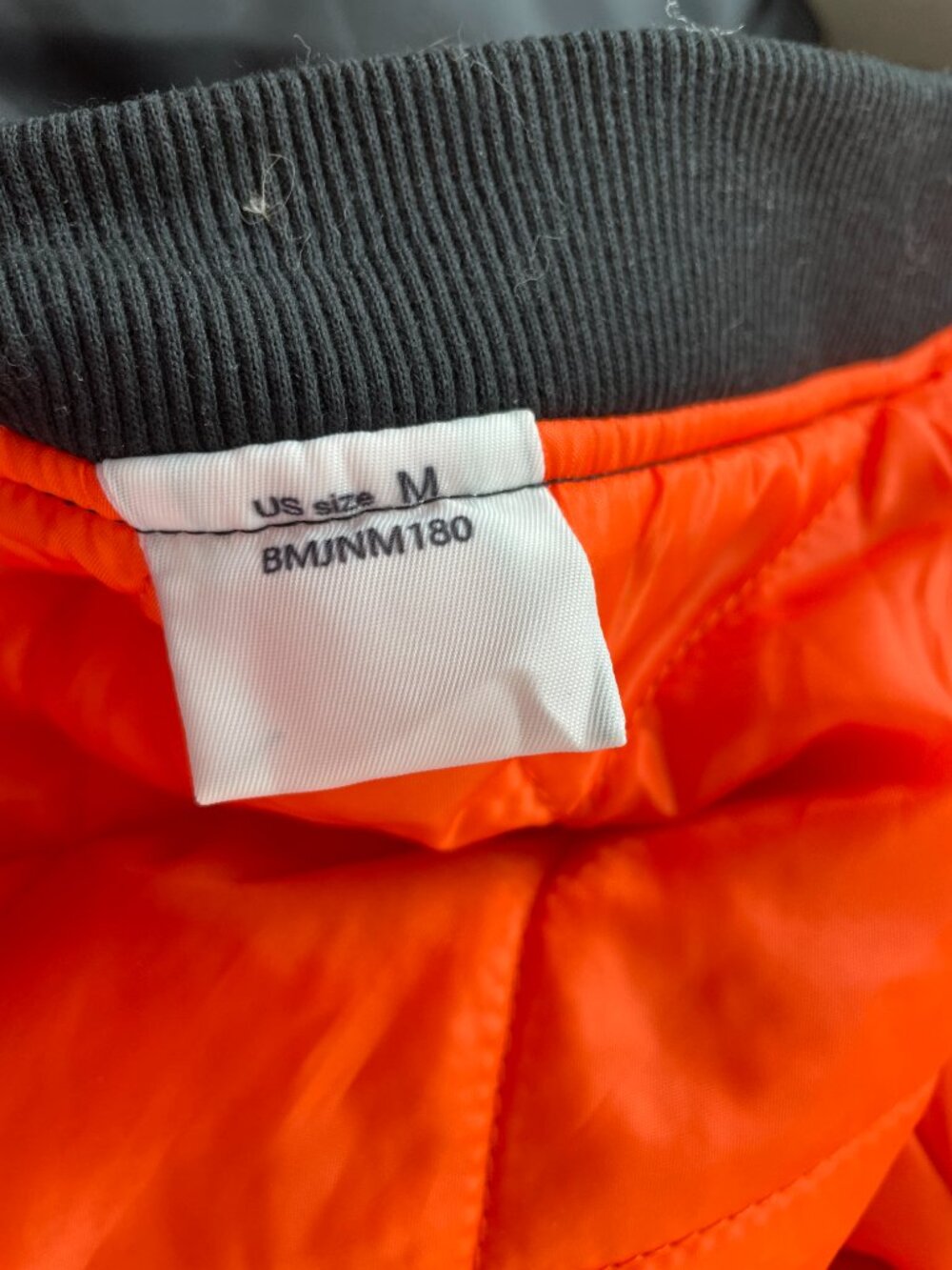 Harley-Davidson Men's Black & Orange Skull Back Bomber Jacket - Picture 11 of 11